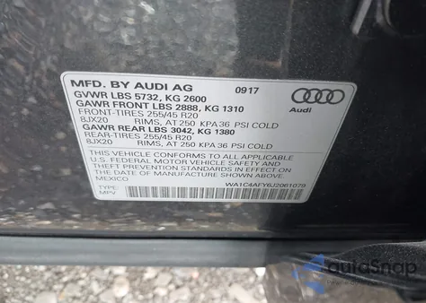 2018 Audi Sq5 3.0T Premium Plus z USA, uszkodzony, nr VIN WA1C4AFY6J2061079